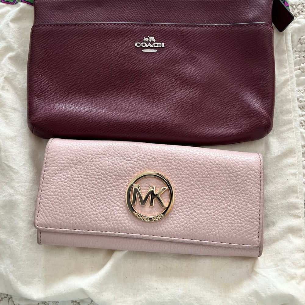 Baby Pink MK Wallet